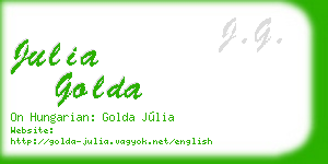 julia golda business card