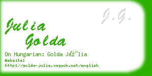 julia golda business card